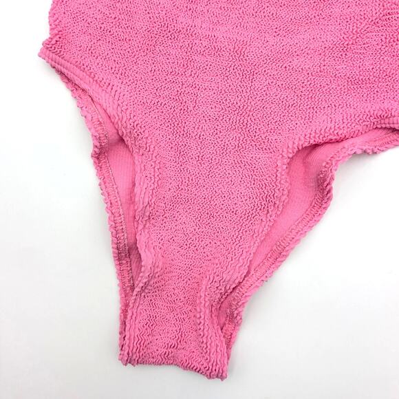 Bond Eye Women's Elena Open Back One Piece Swimsuit Candy Pink Recycled One Size - Picture 4 of 9